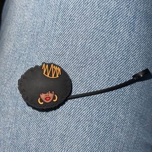 Crowned Melatonin Afro female straw topper